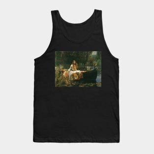 The Lady of Shalott (On Boat) by John William Waterhouse Tank Top